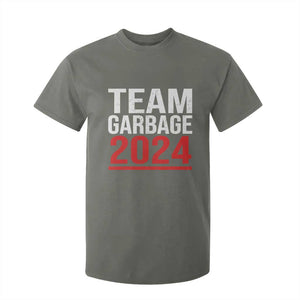 Team Garbage 2024 T Shirt For Kid For Trump 47th President TS02 Military Green Print Your Wear