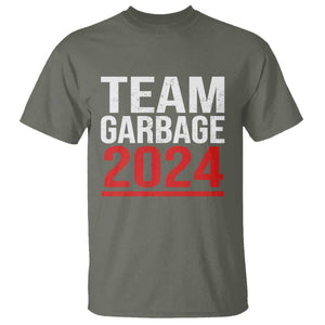 Team Garbage 2024 T Shirt For Trump 47th President TS02 Military Green Print Your Wear