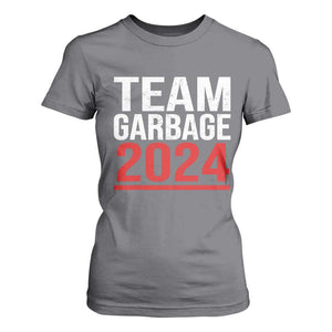 Team Garbage 2024 T Shirt For Women For Trump 47th President TS02 Charcoal Print Your Wear