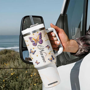 Butterfly Faith Hope Love Tumbler With Handle Personalized TS04 Print Your Wear