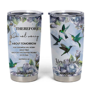 Hummingbird Faith Tumbler Cup Personalized TS04 Multicolor Print Your Wear