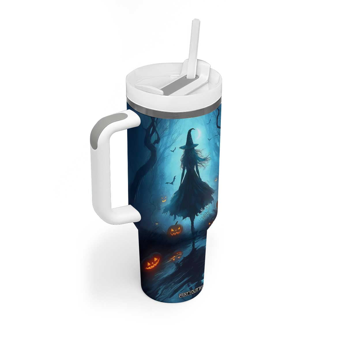 Halloween Witch Into The Woods Tumbler With Handle Personalized TS04 Print Your Wear