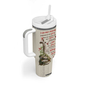 Cardinal Bird Faith Imagine Personalized Tumbler With Handle TS04 Print Your Wear