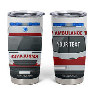 Ambulance Head And Back Personalized Tumbler Cup TS04 Multicolor Print Your Wear