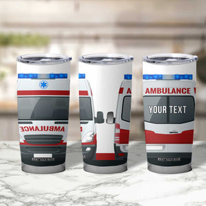 Ambulance Head And Back Personalized Tumbler Cup TS04 Print Your Wear