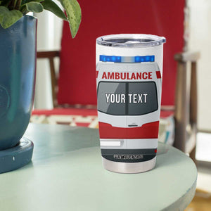 Ambulance Head And Back Personalized Tumbler Cup TS04 Print Your Wear