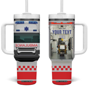 Ambulance Emergency Car Personalized Tumbler With Handle TS04 One Size: 40 oz Multicolor Print Your Wear