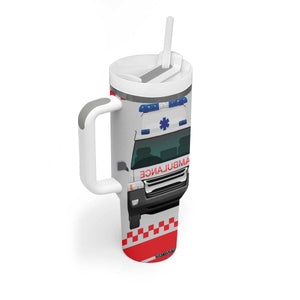 Ambulance Emergency Car Personalized Tumbler With Handle TS04 Print Your Wear