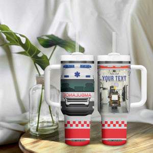 Ambulance Emergency Car Personalized Tumbler With Handle TS04 Print Your Wear