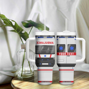 Ambulance Car Personalized Tumbler With Handle TS04 Print Your Wear