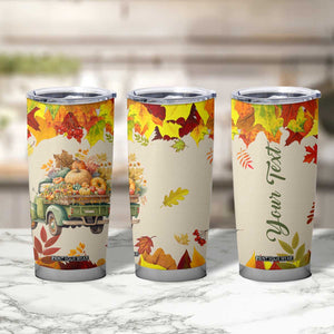 Pumpkin Truck Autumn Personalized Tumbler Cup TS04 Print Your Wear