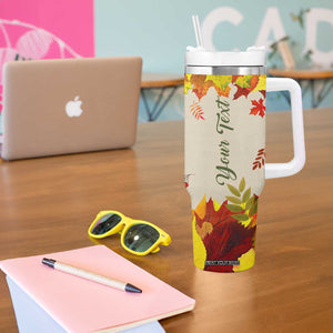 Pumpkin Truck Autumn Personalized Tumbler With Handle TS04 Print Your Wear