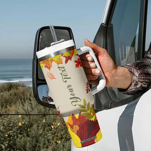 Pumpkin Truck Autumn Personalized Tumbler With Handle TS04 Print Your Wear