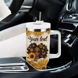 Black Is Beautiful I Love Being Me Tumbler With Handle Personalized TS04 Print Your Wear