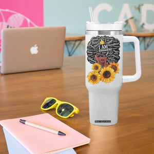 Black Women Faith Tumbler With Handle Personalized TS04 Print Your Wear