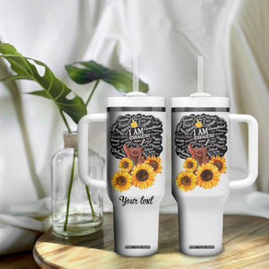 Black Women Faith Tumbler With Handle Personalized TS04 Print Your Wear