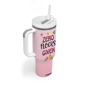 Flamingo Zero Flocks Given Tumbler With Handle Personalized TS04 Print Your Wear