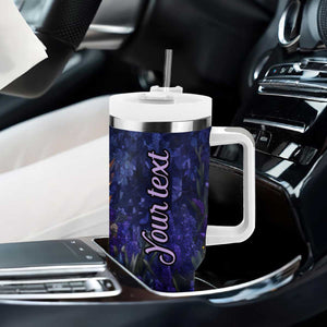 Fox Violet Crystal Mosaic Tumbler With Handle Personalized TS04 Print Your Wear