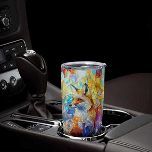 Fox Colorful Crystal Mosaic Tumbler Cup Personalized TS04 Print Your Wear