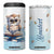 Book Owl 4 in 1 Can Cooler Tumbler Personalized TS04 One Size: 16 oz Multicolor Print Your Wear