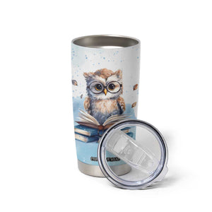 Book Owl Tumbler Cup Personalized TS04 Print Your Wear