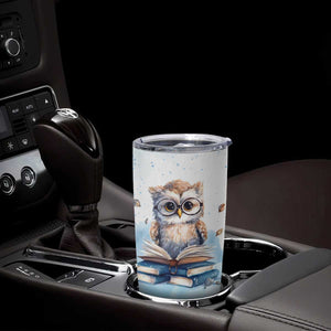 Book Owl Tumbler Cup Personalized TS04 Print Your Wear