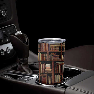 Vintage Book Pattern Tumbler Cup Personalized TS04 Print Your Wear