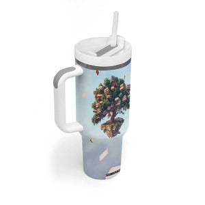 Tree Of Books Tumbler With Handle Personalized TS04 Print Your Wear