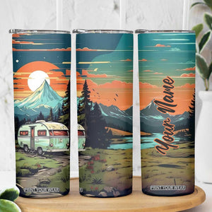 Camping Trailer Skinny Tumbler Personalized TS04 Print Your Wear