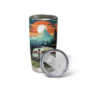 Camping Trailer Tumbler Cup Personalized TS04 Print Your Wear