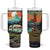 Camping Trailer Tumbler With Handle Personalized TS04 One Size: 40 oz Multicolor Print Your Wear