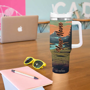 Camping Trailer Tumbler With Handle Personalized TS04 Print Your Wear