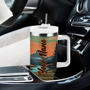 Camping Trailer Tumbler With Handle Personalized TS04 Print Your Wear