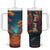 Autumn Road Personalized Tumbler With Handle TS04 One Size: 40 oz Multicolor Print Your Wear