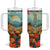 Autumn Pumpkin Field Personalized Tumbler With Handle TS04 One Size: 40 oz Multicolor Print Your Wear