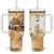 Pumkins Truck - Autumn Leaves Watercolor Personalized Tumbler With Handle TS04 One Size: 40 oz Multicolor Print Your Wear