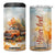 Autumn - Pumkin Truck and Leaves Personalized 4 in 1 Can Cooler Tumbler TS04 One Size: 16 oz Multicolor Print Your Wear