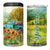 Autumn Sunflower - Pumpkin Truck Personalized 4 in 1 Can Cooler Tumbler TS04 One Size: 16 oz Multicolor Print Your Wear