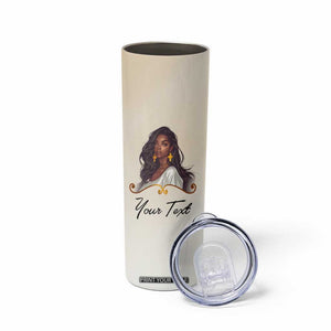 She Who Kneels Before God Can Stand Before Anyone Skinny Tumbler Personalized TS04 Print Your Wear