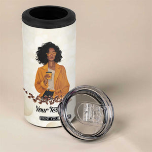 Work Hard In Silence Let Success Make The Noise 4 in 1 Can Cooler Tumbler Personalized TS04 Print Your Wear