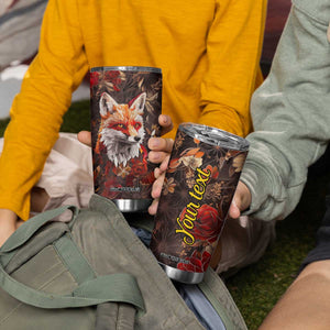 Fox Carnelian Crystal Mosaic Tumbler Cup Personalized TS04 Print Your Wear