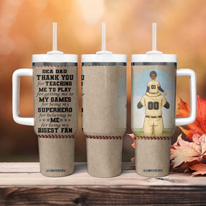 Baseball Daddy With His Son Personalized Tumbler With Handle TS04 Print Your Wear