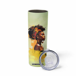 Black Woman African Skinny Tumbler Personalized TS04 Print Your Wear