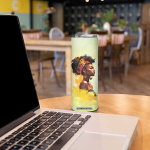 Black Woman African Skinny Tumbler Personalized TS04 Print Your Wear