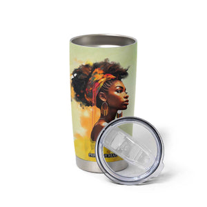 Black Woman African Tumbler Cup Personalized TS04 Print Your Wear