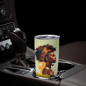 Black Woman African Tumbler Cup Personalized TS04 Print Your Wear