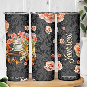 Vintage Books Coffee Skinny Tumbler Personalized TS04 Print Your Wear