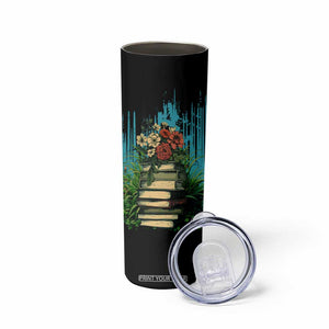 Vintage Stack Of Books Skinny Tumbler Personalized TS04 Print Your Wear