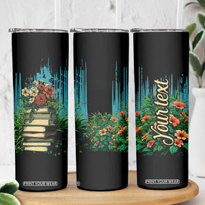 Vintage Stack Of Books Skinny Tumbler Personalized TS04 Print Your Wear