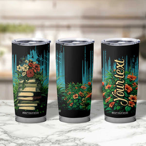 Vintage Stack Of Books Tumbler Cup Personalized TS04 Print Your Wear